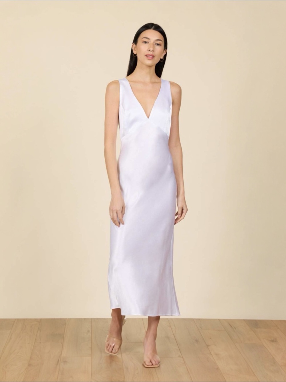 PARK & FIFTH • Fremont Dress in White Satin